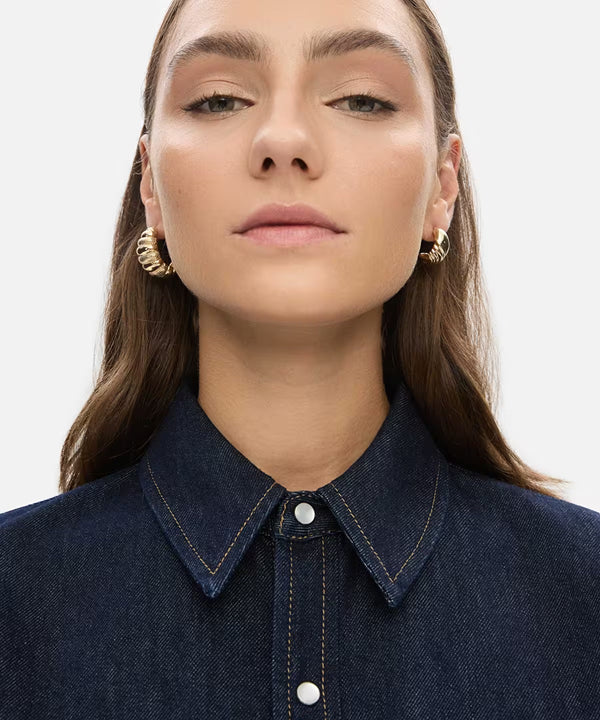 Ipekyol Double Metal Earring Set