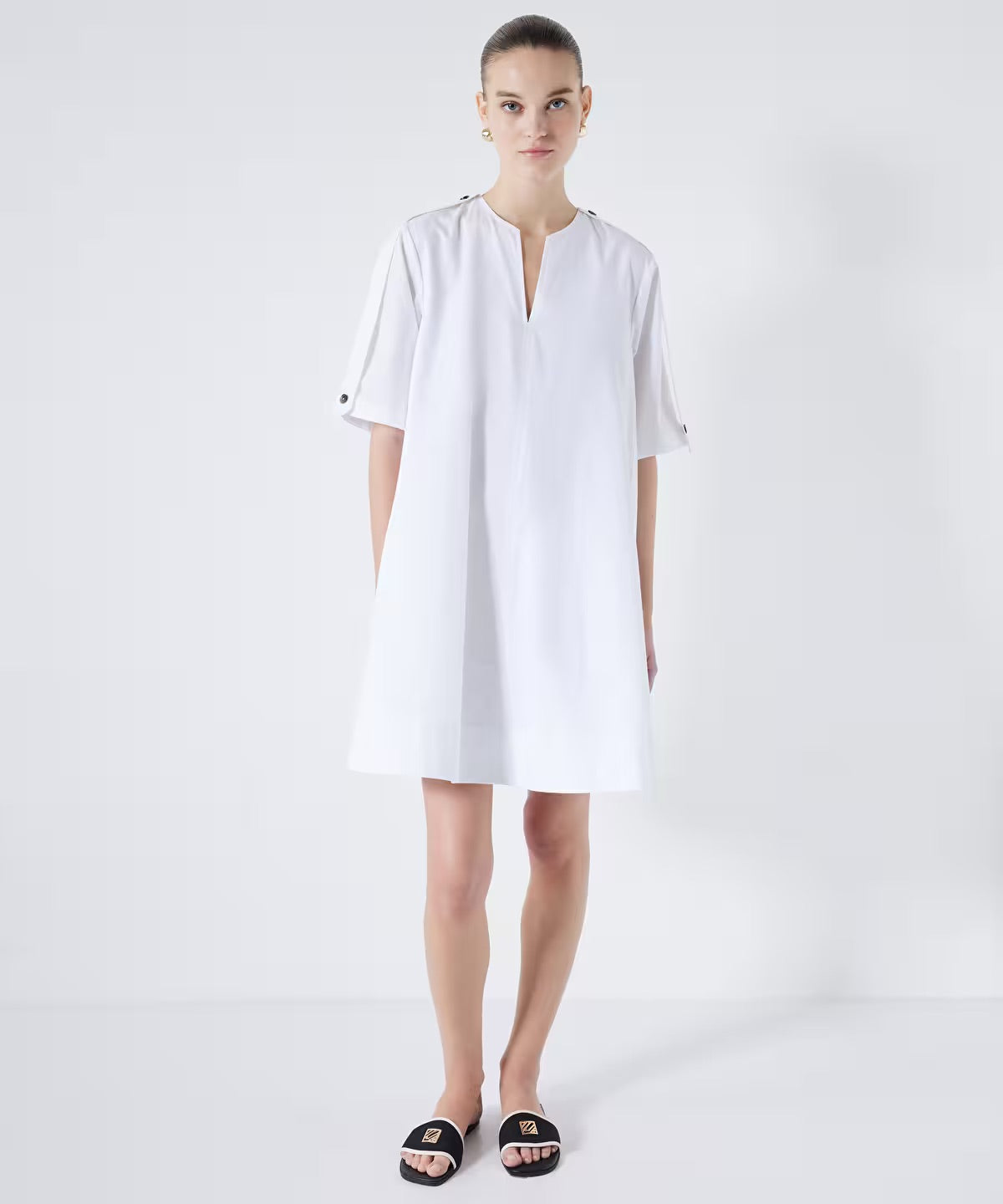 Ipekyol Button Detail Poplin Dress – Biens Collection
