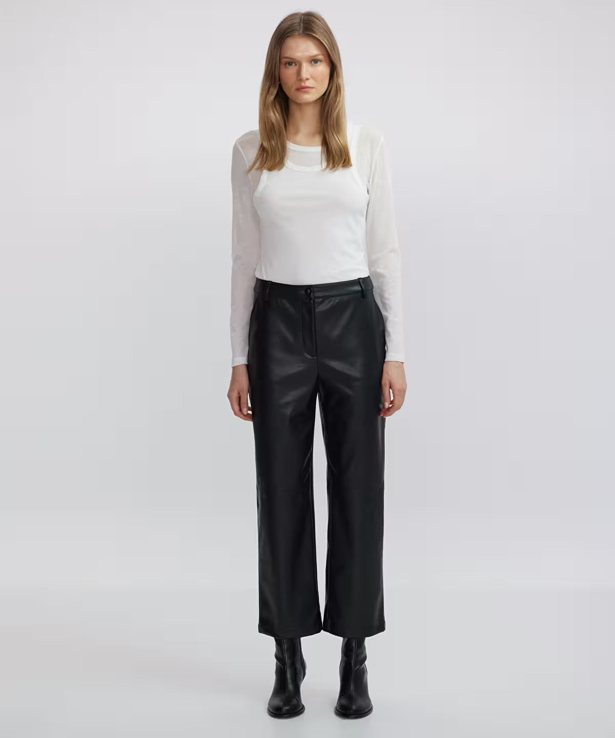 Ipekyol Faux Leather Pants - Biens Collection
