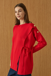 Aura Knitwear Red