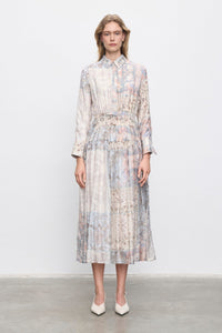 POWDER PATTERNED LYOCELL DRESS – BLUSH PINK
