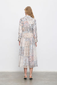 POWDER PATTERNED LYOCELL DRESS – BLUSH PINK