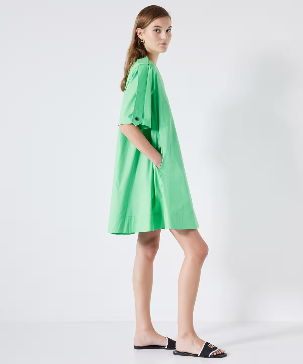 Ipekyol Button Detail Poplin Dress