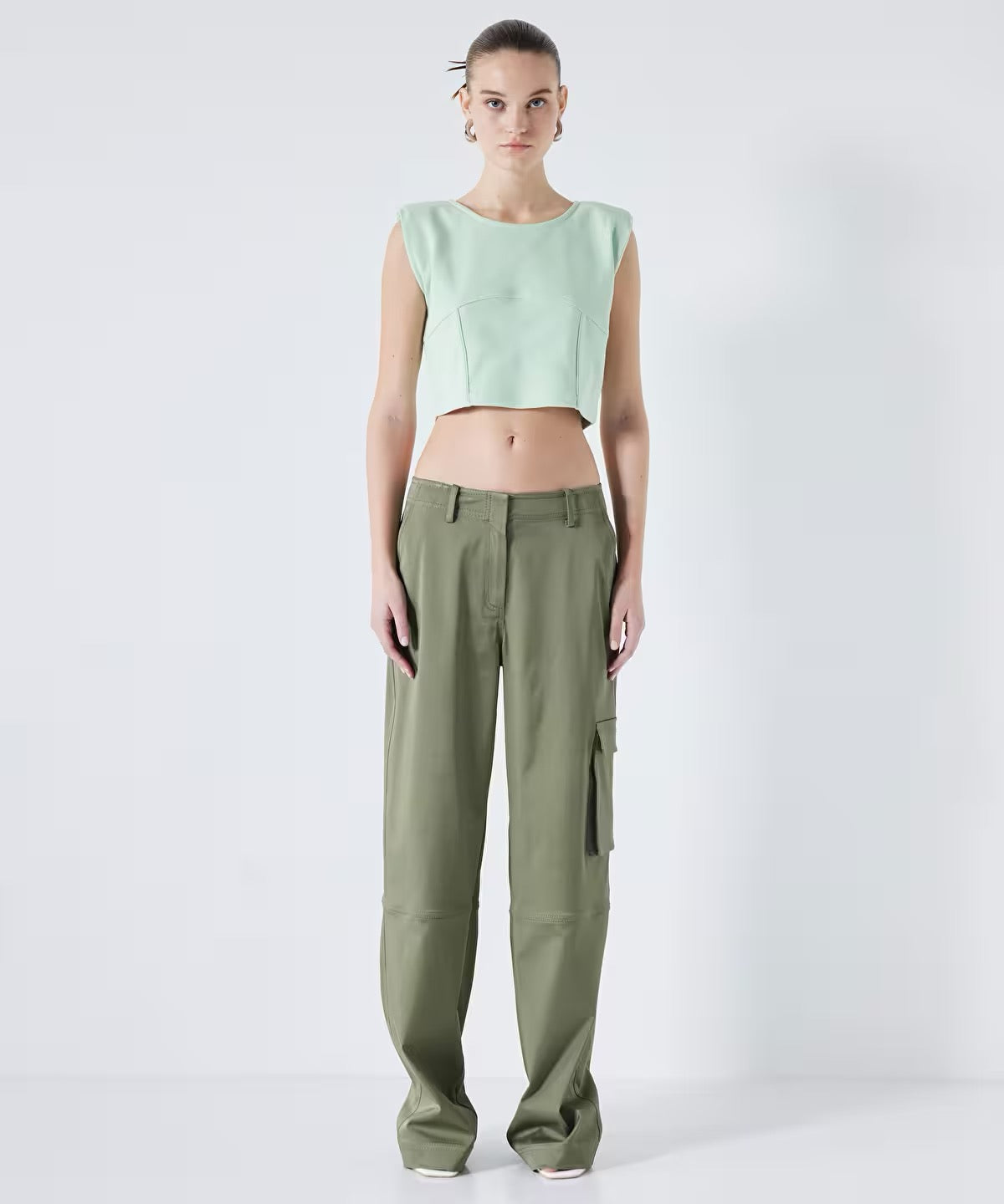 Ipekyol Crop T-Shirt Mint Green