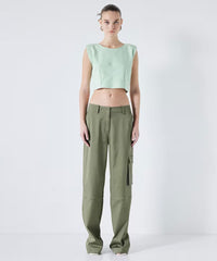 Ipekyol Crop T-Shirt Mint Green