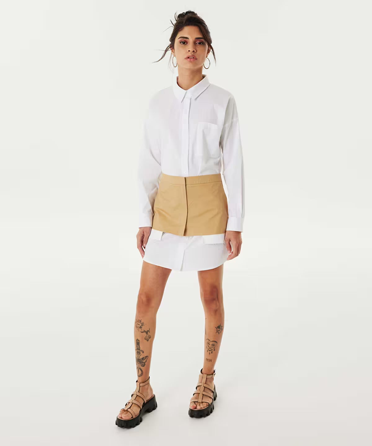 Twist Two-Piece Look Dress