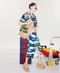 Twist Printed Wrap Skirt