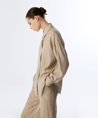 Twist Hotfix Printed Textured Shirt