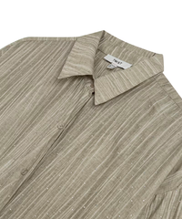 Twist Hotfix Printed Textured Shirt