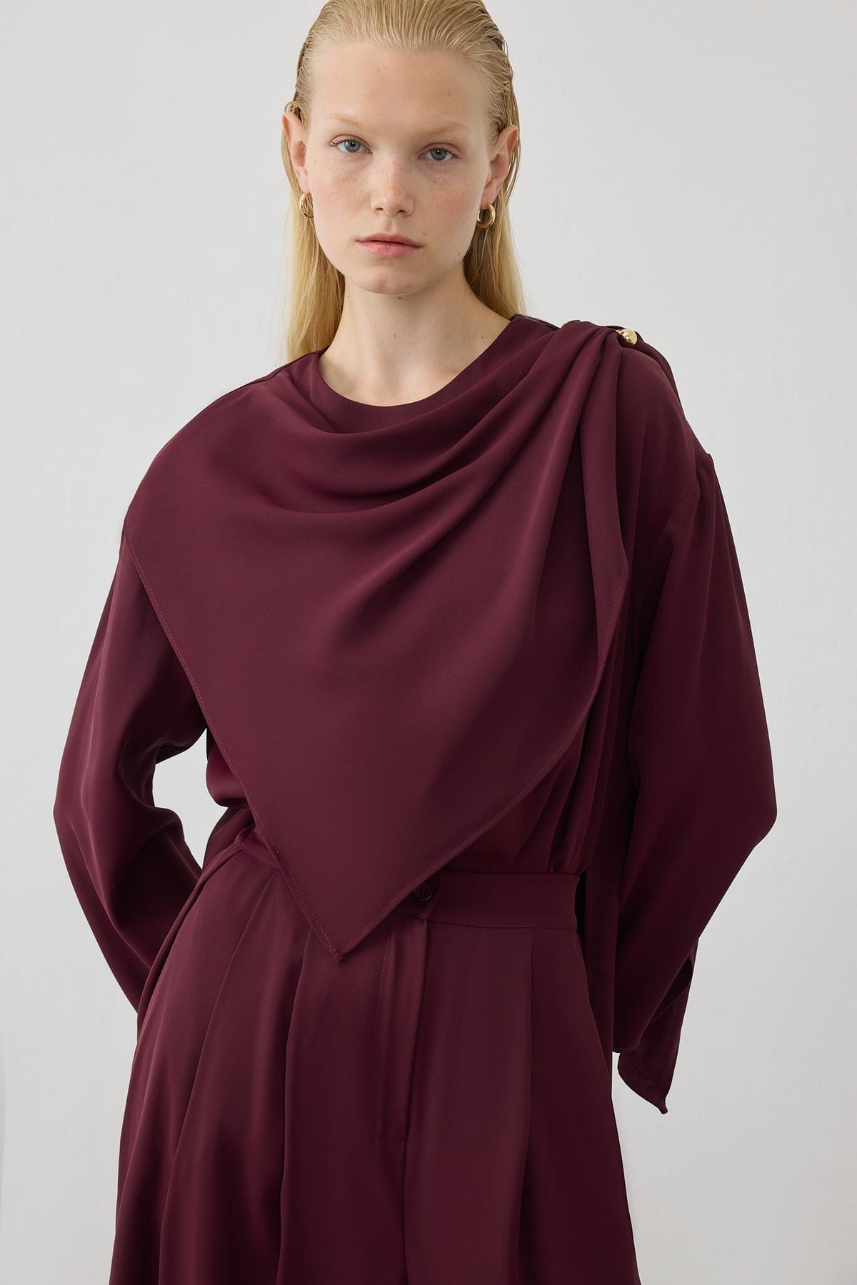 FERAL SHAWL DETAILED PANTS SUIT