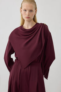 FERAL SHAWL DETAILED PANTS SUIT