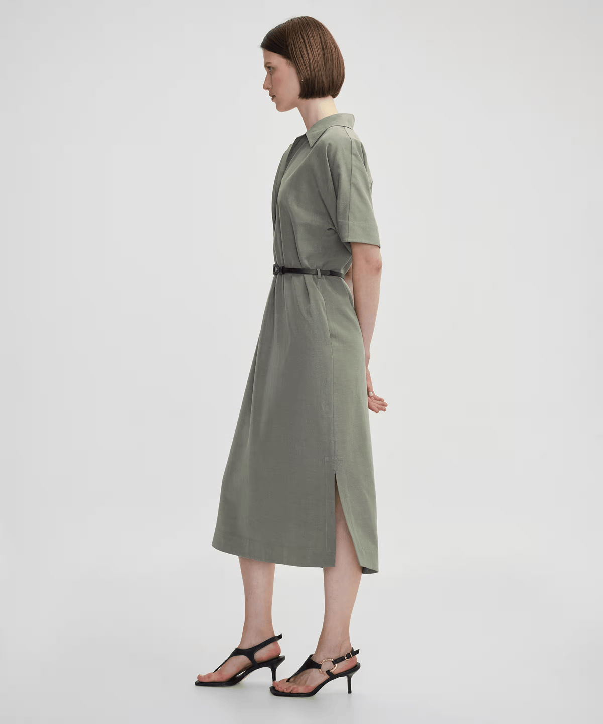 Ipekyol Belted Shirt Collar Dress
