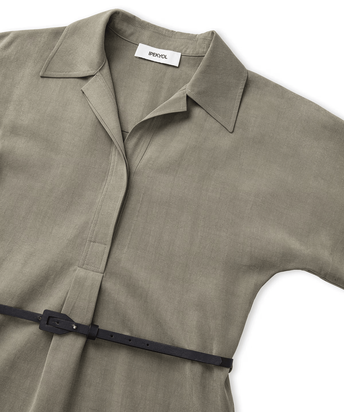 Ipekyol Belted Shirt Collar Dress