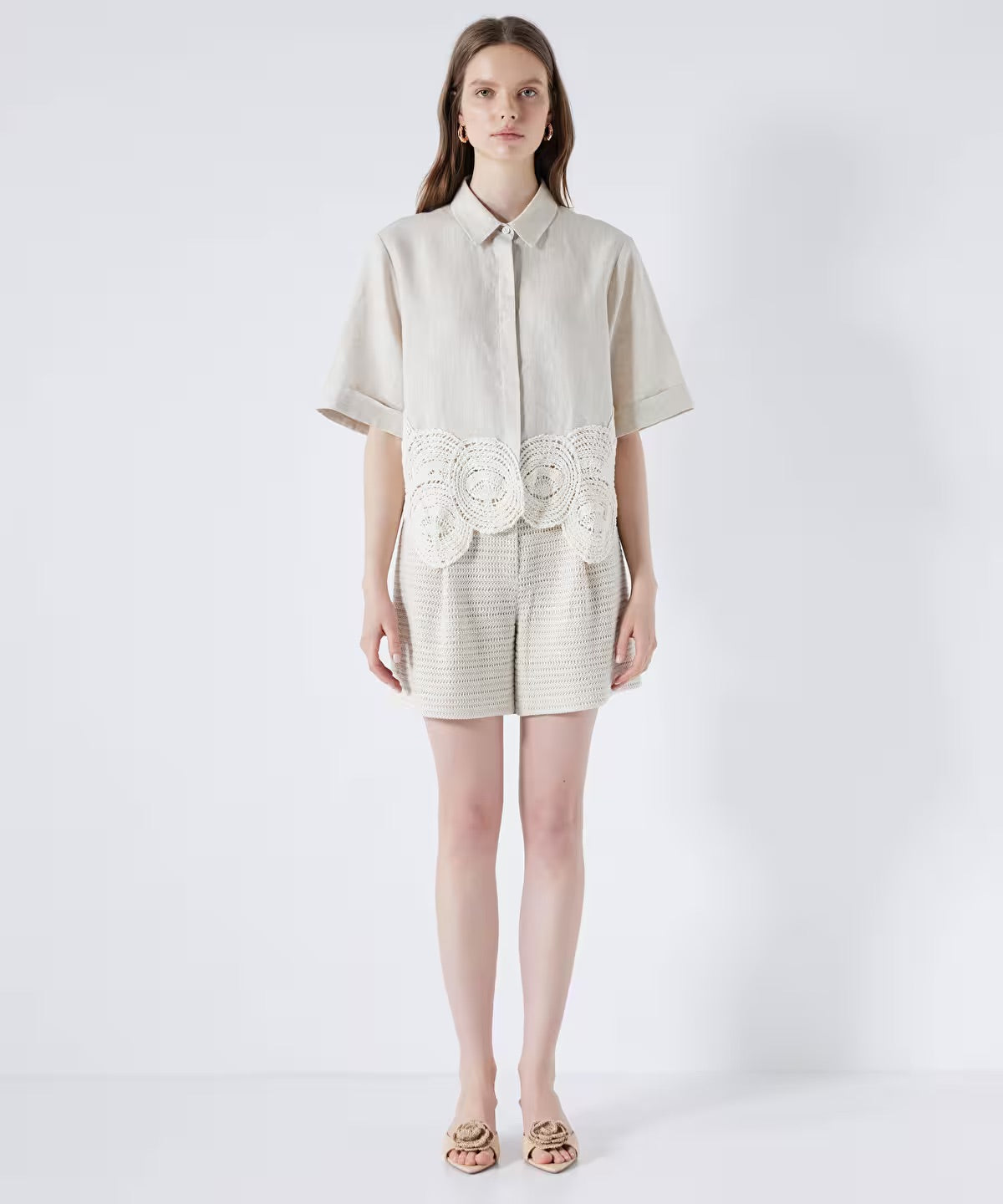 Ipekyol Crochet Mix Shorts