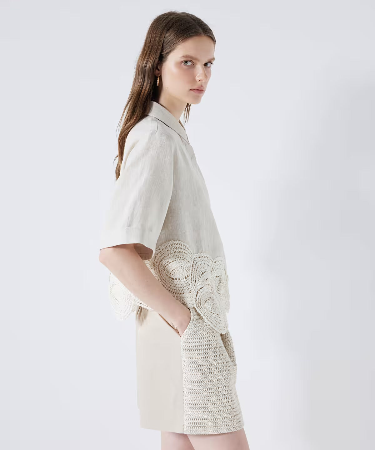 Ipekyol Crochet Mix Shorts