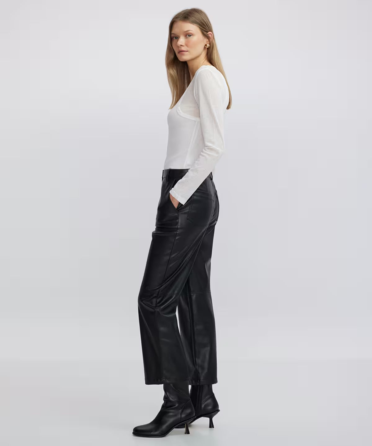 Ipekyol Faux Leather Pants - Biens Collection