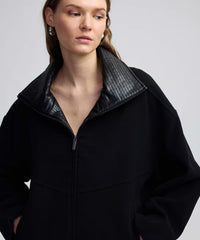 Ipekyol Leather Mix Coat
