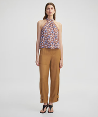 Ipekyol Halter Neck Patterned Blouse
