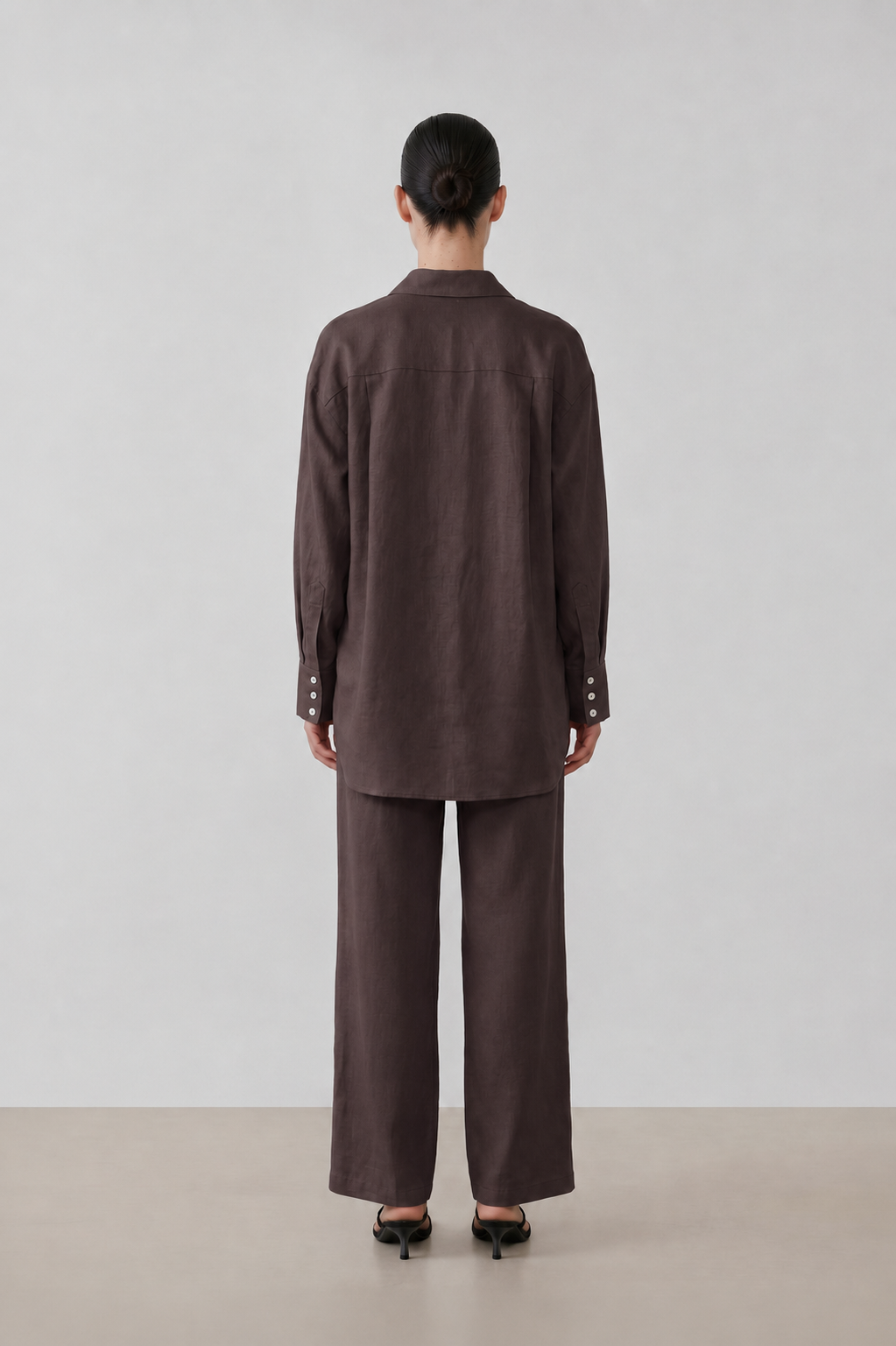 LINEN DARK BRWON SET