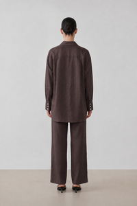 LINEN DARK BRWON SET
