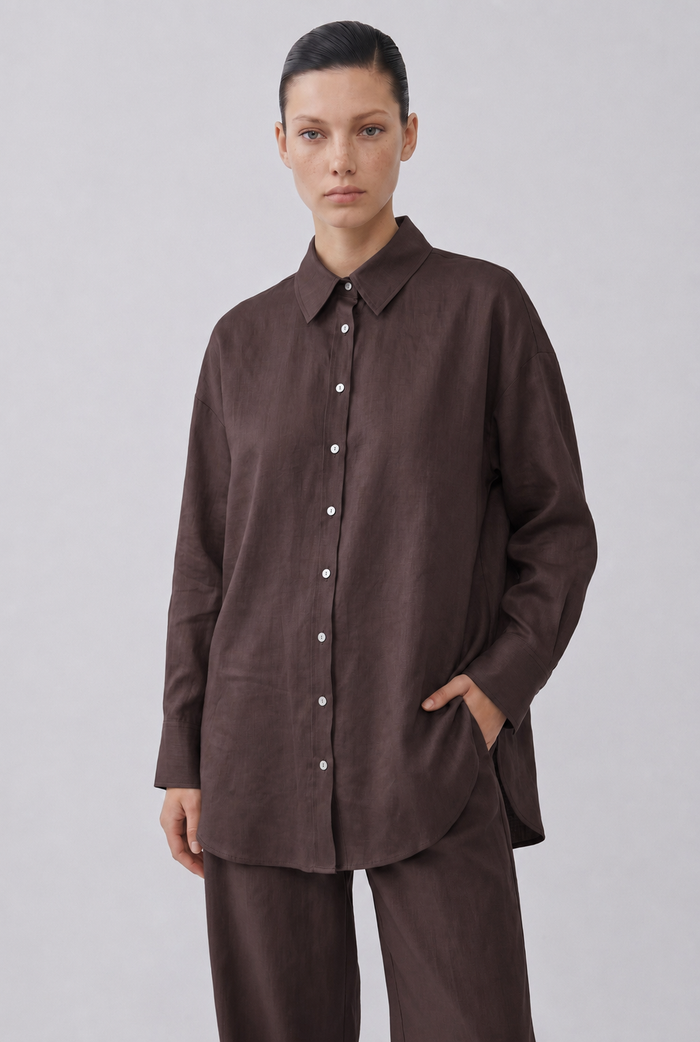 LINEN DARK BRWON SET