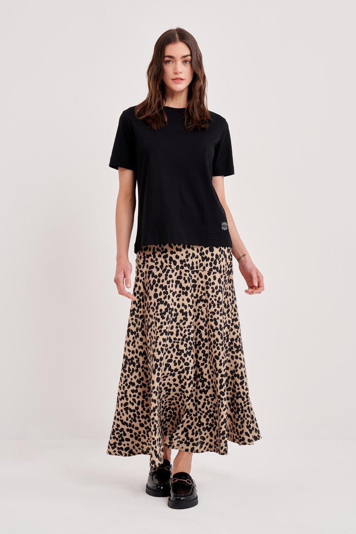 Noi Leopard Print Skirt