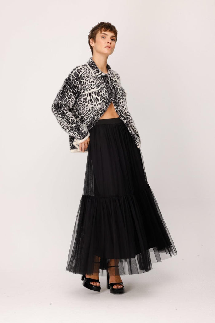 Noi Tulle Pleated Skirt