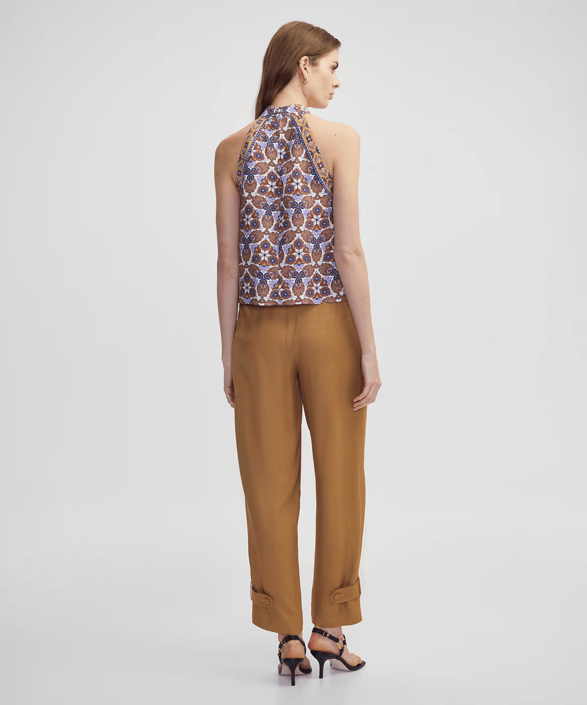 Ipekyol Halter Neck Patterned Blouse