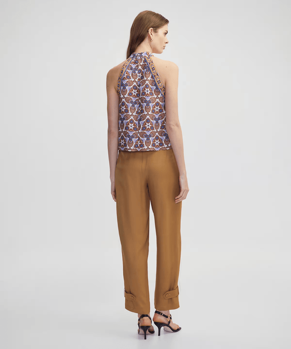 Ipekyol Halter Neck Patterned Blouse
